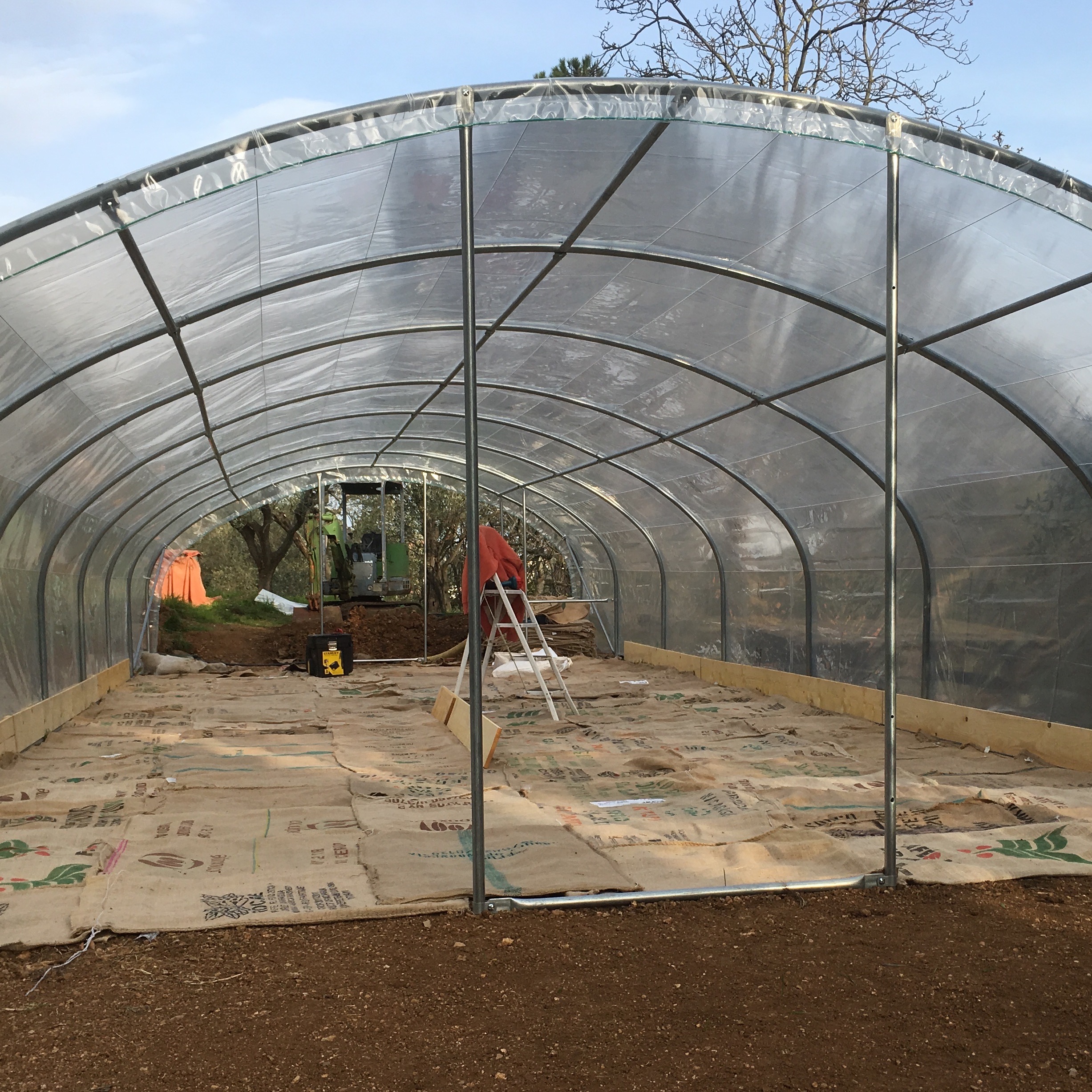 Agrandissement de l'exploitation de spiruline